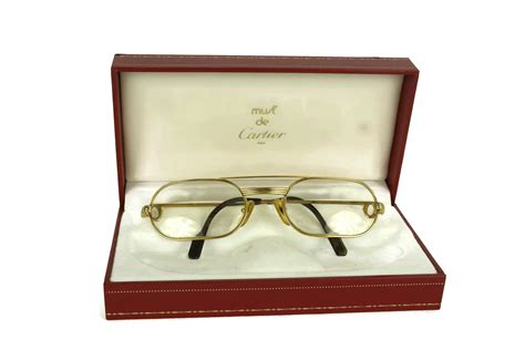 box glasses must de cartier|cartier gold box.